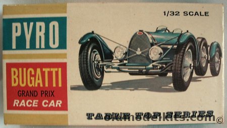 Pyro 1/32 1933 Bugatti Model 59 Grand Prix Racer Car - Bagged, C303-50 plastic model kit